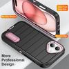 Source Phone Case Hidden PC Stand Protective Case Three In One Flat Stripe for Apple Phone Case