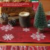 13 X 17inch Snowman Linen-Cotton Blended Placemat Washable Mat for Indoor&Outdoor Dining Table