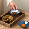 4-inch High-quality Ceramic Plate Creative Barbecue Seasoning Dish Dumpling Soy Sauce Dish Japanese Sushi Plate Kitchen Supplies