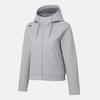 Descente Women'S Wool-Like Training Hooded Zip-Up Jacket Melange Grey Sr122Pft11