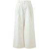 SanCai 2026 Spring Loose High-Waist Straight-Leg White Casual Pants