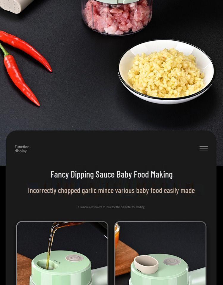 Wireless Electric Mini Vegetable & Garlic Chopper