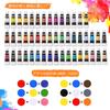 Ohuhu Acrylfarbe Kunstmalerei Weiß und für und Acrylfarbe 48 15 1 Tischplatte 1 Flach 5 5 Palette 1 1 Farbe und 1 Blatt Zeichenpapier 78-teilig