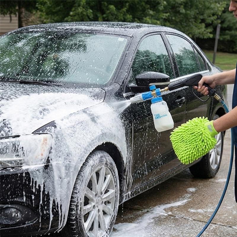 Professional Foam Tool with 1/4 Inch Quick Release Adapter Towel High Pressure Washer Foam Device for Auto Detailing
