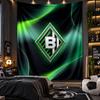 Arazzo da Appendere a Parete Stampa Borussia Mönchengladbach Tessuto per Soggiorno Camera da Letto Decorazione Casa