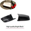 Horn Caps M Style High Quality Black Side Wing Mirror Cap Cover for BMW 5 6 7 Serie F01 F02 F03 F04 F06 F07 F10 F11 F12 F13