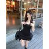 2026 Summer Best-Selling French Spaghetti Strap Dress: Slimming Waist-Cinched Skirt