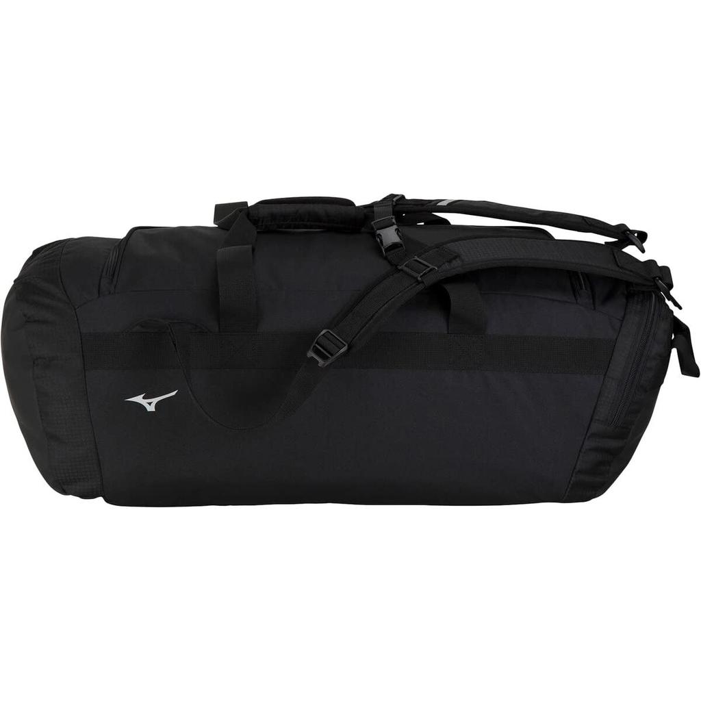 Mizuno Boston Bag, Team 3-Way Bag, 50L, Large Capacity, Unisex, for Sports, Club Activities, and School, Reflective, Black, 33JB3106