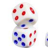 Red/Blue 6-Sided Acrylic KTV Dice for Casual Entertainment