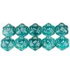 Polyhedral D20-terning 10 stk 20-sidig dobbelfarge med glitterterninger for DND-brettspill og rollespill