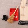 10PCS Christmas Genius Fairy Door Decorations Kit Magic Door for Wall Wooden Enchanted Genius Miniature Xmas Miniature Decor