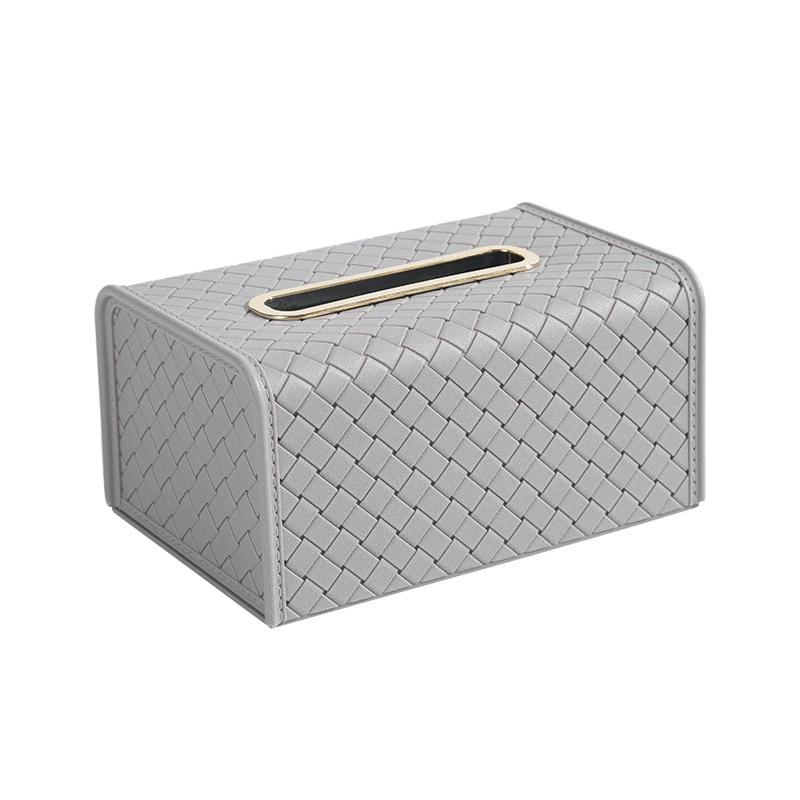 

Легкая роскошная и минималистичная пластиковая плетеная кожаная текстура коробка для салфеток столовая журнальный столик гостиная коробка для хранения бумаги
