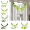 Creative Green Artificial Plant Vine 190cm Plastic Lifelike Leaves Vine Photo Props Ornament Plant Wall Wedding Arch