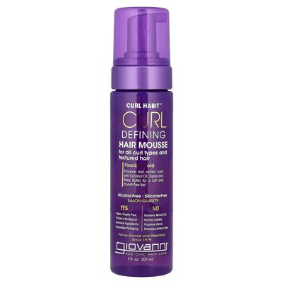 Curl Habit™, Defining Hair Mousse, Suitable for All Curl Types and Hair Textures, 207 Ml (7 Fl Oz)