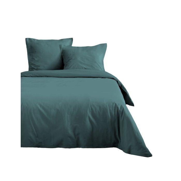 Housse de couette 220 x 240 cm uni vert eucalyptus