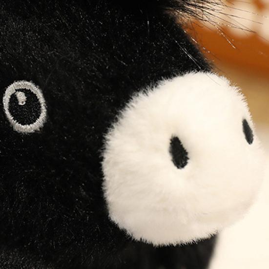 Horse Plush Doll Fat Mini Stuffed Animal Toy Cute Horse Plushie Soft Realistic Horse Ornament Kids Birthday Gifts