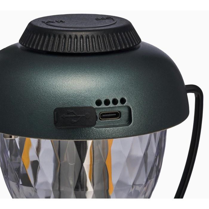 Coleman Camping Mini Vintage Lamp Green LED Rechargeable Outdoor Lantern