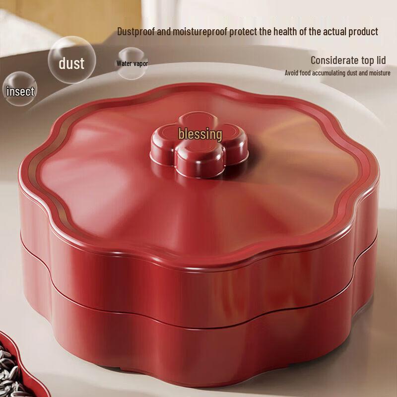 New Year Dried Fruit & Candy Storage Tray with Lid