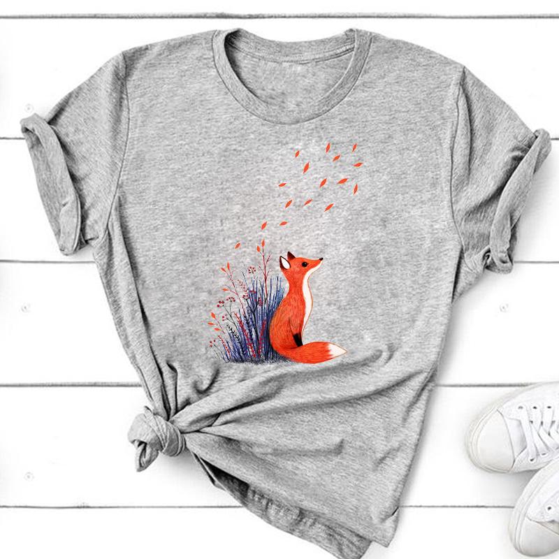 Grafisch T-shirt Korte mouw Zomer Top Wild dier Zoet Trend Schattig Jaren 90 Print Dames Vrouwelijke T-kleding Casual damesmode T-shirt