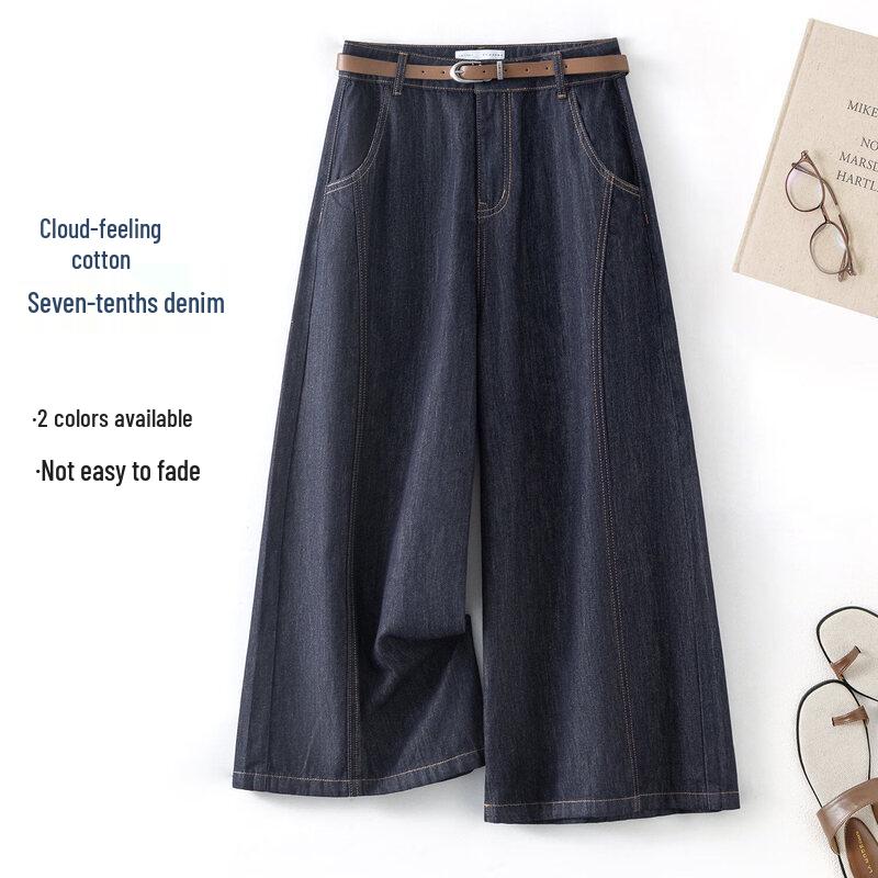 IHIMI Women s Summer Cropped Relaxed Fit Denim Jeans XL