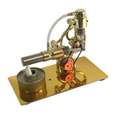 Miniaturowy silnik parowy Realistyczny model silnika parowego Wytrzymały metalowy ornament na biurko Nauka edukacyjna Prezenty dla studentów