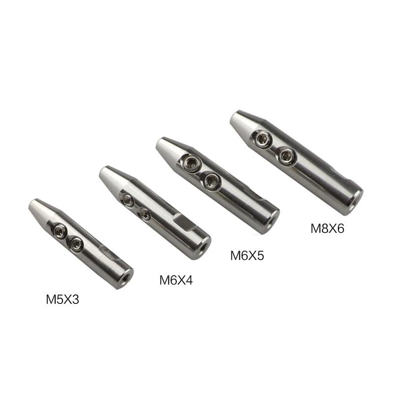 Swageless Suitable for 3mm 4mm 5mm 6mm Wire M6 Right Left Thread Stainless Steel 316 Cable Railing Rope Terminal Fitting