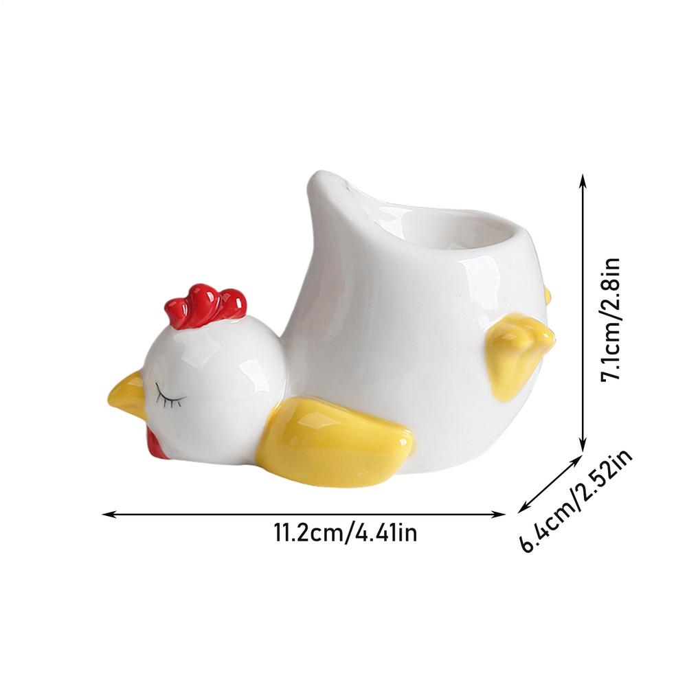Ceramic Egg Cup Holders Funny Animal Creative Serving Cups Ins Style Egg Holder Cup Breakfast Banquet Eggs Base Duck Egg Holder