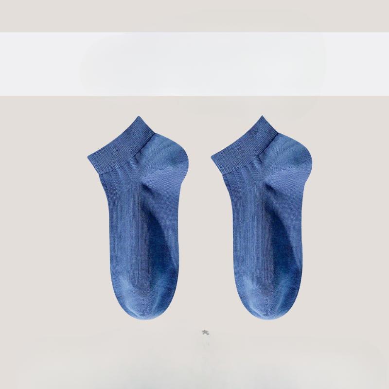 Business Solid-color Socks, Men's Short Socks, Pure Cotton Summer Anti-odor and Sweat-absorbing, Autumn and Winter Casual Low-top Sports Socks