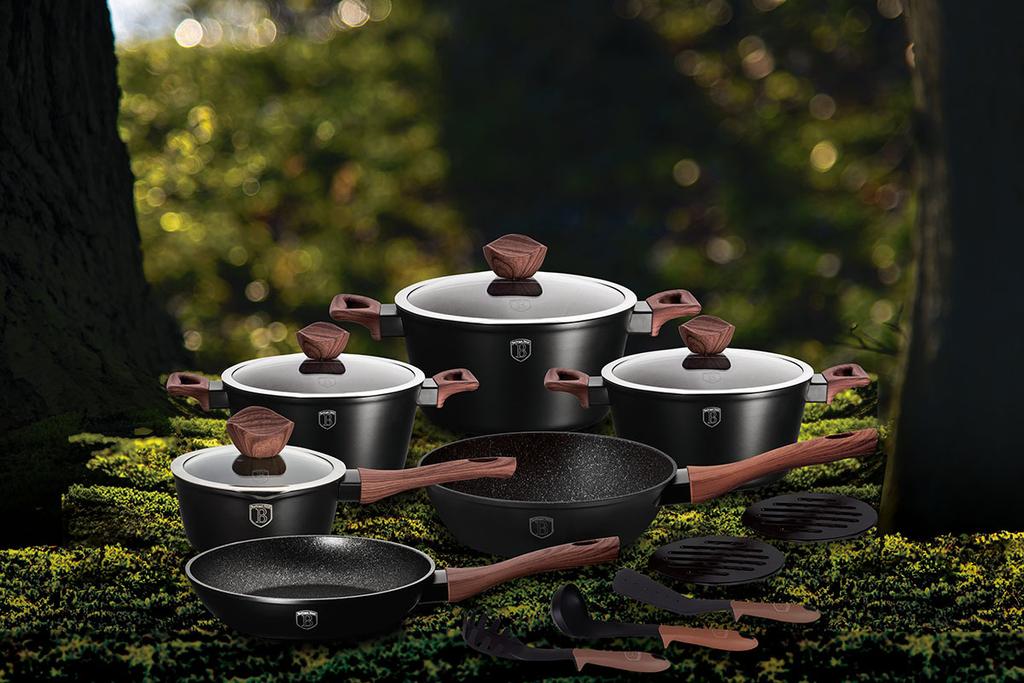 Berlinger Haus Bh-1537 Forest Line Granite Cookware Set