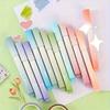 12-Pack of Gradient Highlighters with Random Color Combinations, Soft Tones, Suitable for Students' Drawing and Doodling, Colorful Pens for High