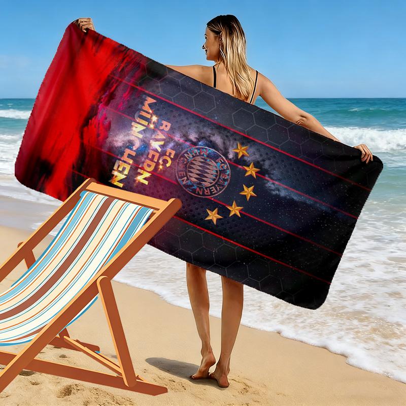 Bayern Monaco Glory telo da spiaggia Telo da spiaggia per foto vacanza Campeggio all'aperto Asciugamano per piscina all'aperto Asciugamano da bagno ad asciugatura rapida nuotare nuotare