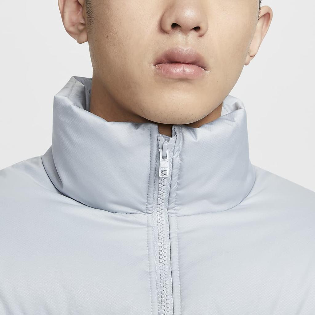 Nike Club Therma-FIT Stylish Comfortable Versatile Stand Collar Down Jacket Men Jacket Light-Smoke-Grey HQ5653-077