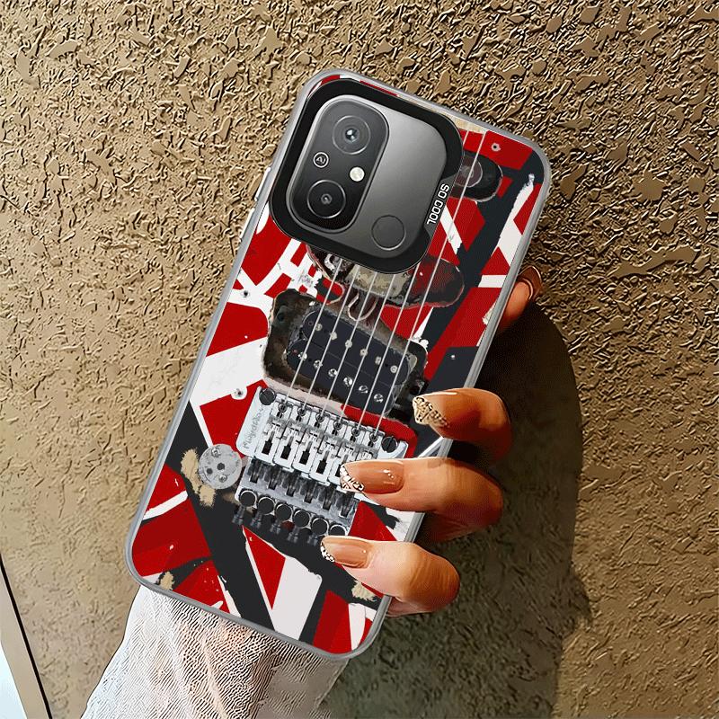 Eddie Van Halen Graphic Guitar Soft Phone Case for Xiaomi Redmi 15C 15 14C 13C 12C Poco X5 X6 X7 Pro X3 F8 F7 Ultra M8 13 12 Cov