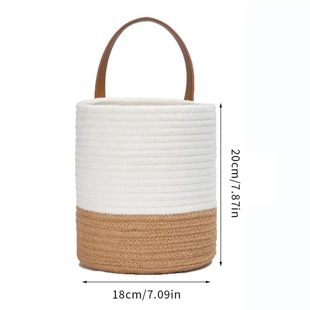 Storage Baskets Hanging Storage Organizer Hanging Flower Pot Woven Basket
