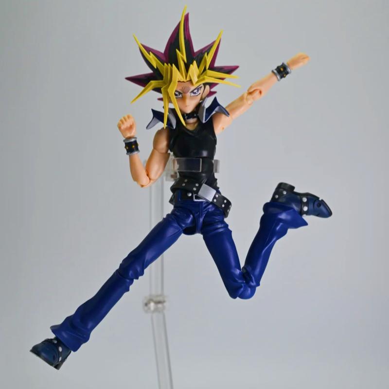 Spot Bandai Shfiguarts Shf Yami Yugi Yu-Gi-Oh Action Anime Figures Trend Playthings Model Xmas Present Collection Desktop Decoration