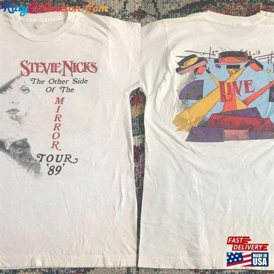 Stevie Nicks The Other Side Of Mirror Tour 89 White T-shirt S5XL VM9225 M