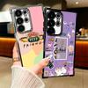 Friends Tv Show Theme Plating Phone Case For Samsung Galaxy S24 S25 FE S26 Edge S23 Ultra S22 S21 Plus S20 Anti-Fall Airabag Cov
