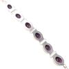 Amethyst Gemstone 925 Sterling Silver Jewelry Handmade Bracelet 8" Gift For Wife RB-4-4