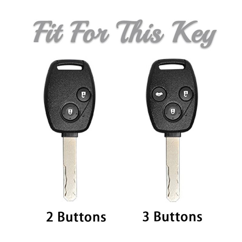 TPU Car Remote Key Case Cover Shell For Honda Accord Civic CRV CR-V Pilot Insight Ridgeline 2 3 Button Protector Holder Fob Bag