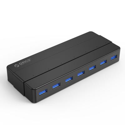 H7928-U3-V1 7X USB-A Splitter Hub - Schwarz