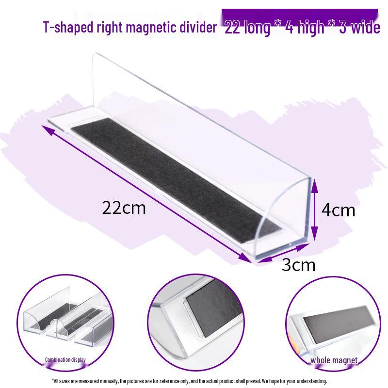 Plastic Shelf Divider for Small Items In Supermarkets and Convenience Stores