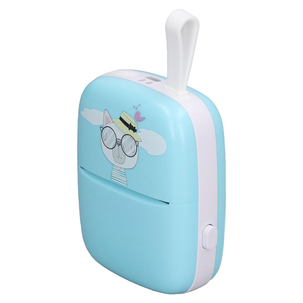 Thermodrucker Bluetooth Tintenloser Drucker 200dpi Wiederaufladbare Druckermaschine für Zuhause Kinder