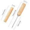 Wooden Handle Ice Crusher Stainless Steel Whiskey Ice Tool Whiskey Ice Tool Ice Shaver  Bartender