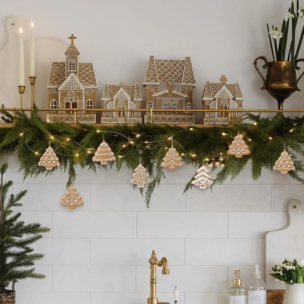 Weihnachtsbaumschmuck, Hängeornamente, Weihnachtsdekorationen, Geeignet für Weihnachtsbäume, Winterbasteln 2D