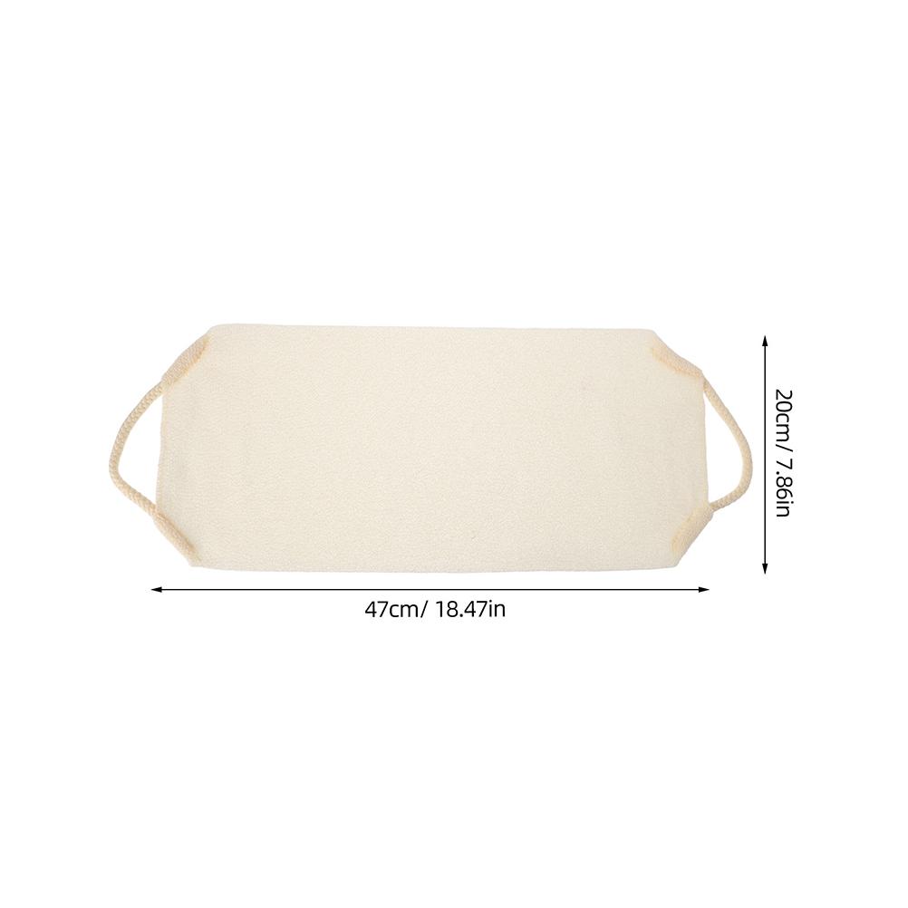 2 Stück Dehnbares Peelingtuch Beige Tiefenreinigendes Körperwaschtuch Exfolierendes Dusch-Loofah-Waschtuch Für Familie