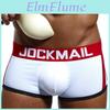 Jockmail Boxershorts Baumwolle Marke Slips Herausnehmbare Schwamm-Polster Herrenunterwäsche Push-Up Formgebend Sport Herrenunterhosen