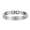 Geometrisches Edelstahlarmband für Herren Mit Personalisierbarer Gravurplatte Minimalistisch Mode