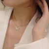 Korean Fashion Golden Pendant Butterfly Necklace For Women Neck Chain
