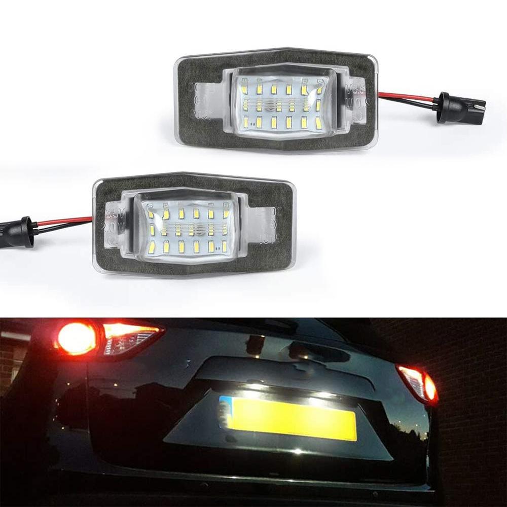 2x 18-LED Black License Plate Lights for Ford Escape/Kuga, Mercury, Mazdas MX-5/MPV