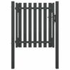 VidaXL Garden Fence Gate Terrace Gate Patio Door Outdoor Security Barrier Backyard Steel 146327